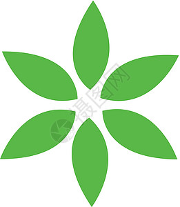 绿色树叶和花瓣花朵Logo概念生活植物群环境植物回收商业行星绿色植物生态地球图片