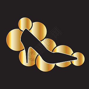 女鞋金色行业的Logo图片