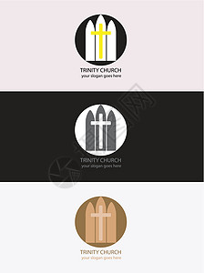 三一教堂标志设计背景图片