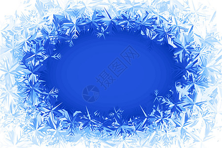矢量霜冻框架图片
