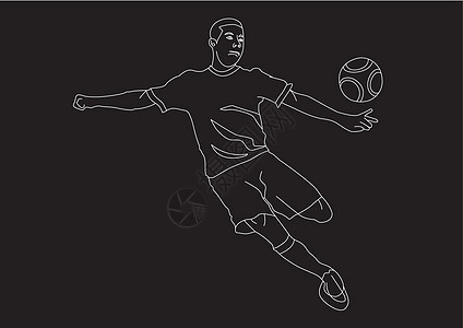 青年运动男性足球运动员队艺术背景图片