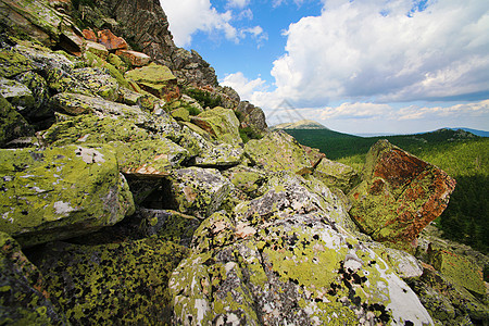 岩石对山谷图片