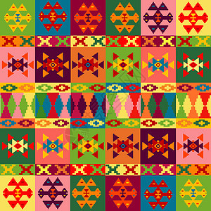 民族本民族背景 有民间装饰品的地毯图片