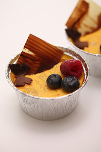 在foil 罐中特写甜点的图像面包早餐餐厅焦糖糕点水果脆皮粮食饮食小麦图片