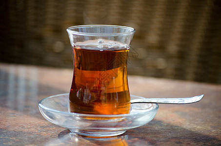 土耳其茶背光茶壶红茶反射享受福利飞碟营养勺子玻璃图片