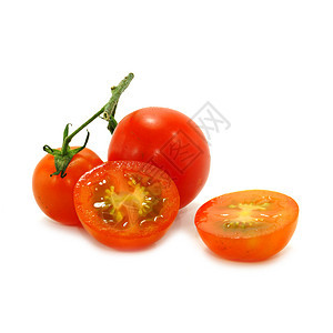 白色背景上的切除对象烹饪美食蔬菜沙拉水滴红色食物宏观水果花园图片