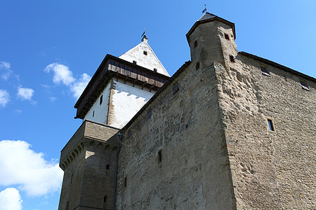 中世纪城堡对天图片