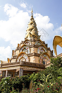 法尔松开历史建筑吸引力宗教佛教徒全景旅游游客金子精神图片