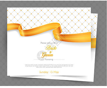 婚礼邀请新娘念日艺术卡片问候语打印插图横幅金子漩涡图片