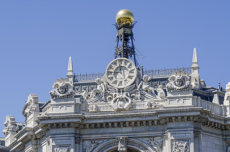西班牙的建筑时钟图片
