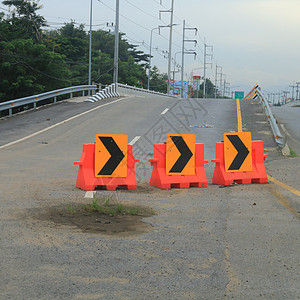 公路上的交通标志图片