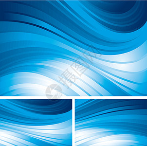 抽象背景优雅绘图设计波形蓝色单线横幅数字元素白色图片