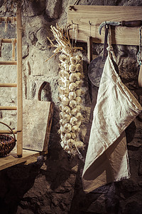 大蒜香料美食农业营养蔬菜展示团体白色传统灯泡背景图片