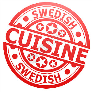 瑞典烹饪邮票背景图片