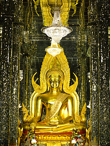 佛伦伦萨在大教堂玻璃的金佛像 犹泰萨尼的寺庙宗教信仰金子雕像扫管纪念碑雕塑背景