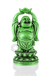 快乐的小佛像站立男人幸福宗教塑像文化风水护符繁荣财富偶像图片