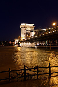 布达佩斯夜间天际地标市中心假期旅行天空反射景观交通城市图片
