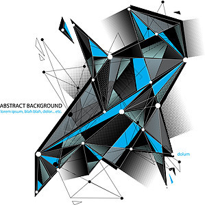 摘要矢量背景 现代时尚技术和科学主题布局 连接和通信 3d抽象网格 清晰的eps 8原子网络作品电子产品软件解决方案数据工程师细图片