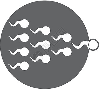 Sperm 细胞矢量图标被孤立蝌蚪新生活男性克隆生物学大男子性别鬼脸困惑施肥图片