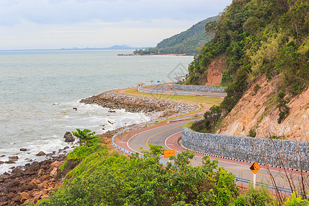 泰国昌塔胡里Khung Viman海湾沿海海地平线海岸线假期蓝色海岸旅游爬坡旅行海景海滩图片