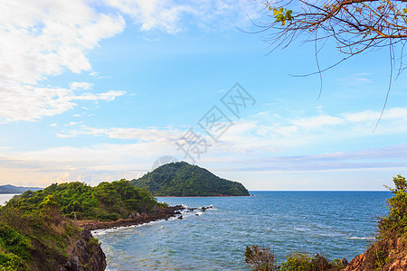 韩维曼湾 尚塔布里墙纸放松冲浪阳光假期场景天堂风景海岸岩石图片