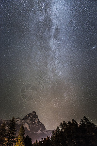 Cervino山上的银河高清图片