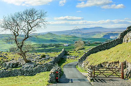 美丽的日耳金郡景色美极了 英格兰岛的风景英语农村旅游王国荒野国家山谷石头丘陵版税图片