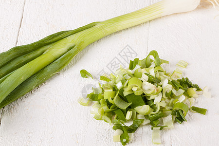 热菜新鲜水滴食物韭葱沙拉蔬菜饮食多叶美味库存味道美食图片