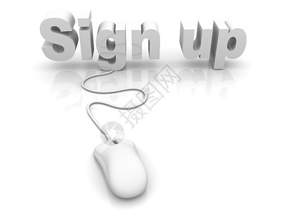 签署签名帐户网站电脑账户网页老鼠店铺插图白色报名图片