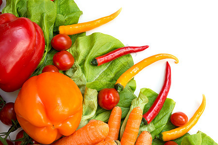 各种孤立的蔬菜团体收藏食物农业生产治愈辣椒收成市场沙拉图片