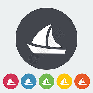 游艇队插图创造力运动旅游帆船航行巡航速度海浪闲暇图片