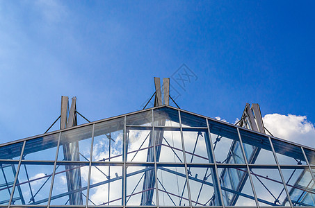 玻璃屋顶 钢铁结构画廊建筑天空钢结构建筑学圆顶通道背景图片