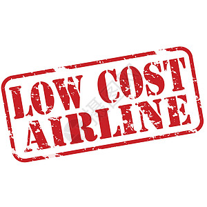 低费用航空公司橡皮损害红色矩形价格收费墨水图片