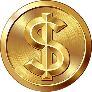 美元拉丝货币运动符号盘子金属形状合金圆圈反射图片