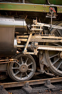 蒸汽机车机械金属引擎火车旅行车轮运输轮子工程机器图片