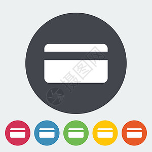 信用卡单一图标蓝色债务取款机货币信用银行业财政借方银行购物背景图片