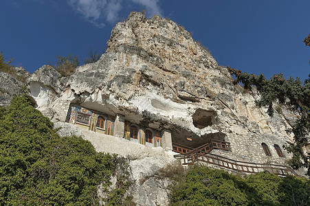 岩石修道院 巴萨波沃的史蒂迪米利信仰历史村庄艺术旅行历史性教会回廊宗教旅游图片