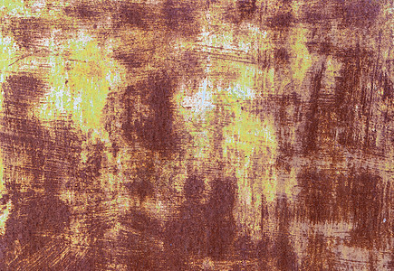 抽象的老生锈金属背景古董衰变材料腐蚀古物海报褪色棕褐色氧化盘子图片