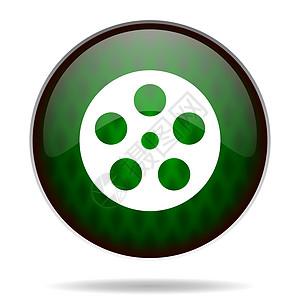 电影绿色互联网图标网络艺术娱乐商业电视幻灯片胶卷夹子按钮视频图片