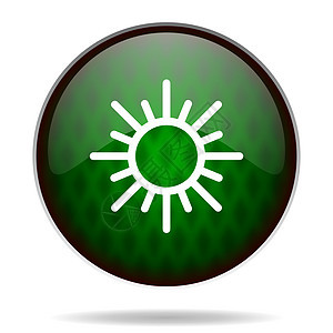 绿太阳绿色互联网图标图片