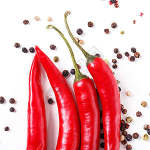 红辣椒香料烹饪蔬菜种子香肠白色胡椒美食红色黑色图片