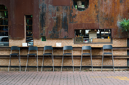 古老食堂咖啡厅桌椅图片