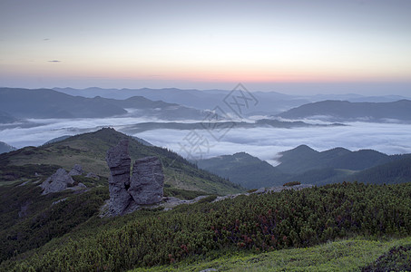 山高地貌喀尔巴阡山 乌克兰土地农村地平线全景葡萄园国家森林晴天木头蓝色图片