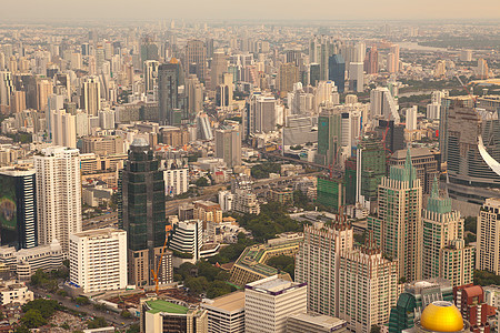 曼谷泰国市之景办公室景观场景公寓市中心摩天大楼天线商业城市旅行图片