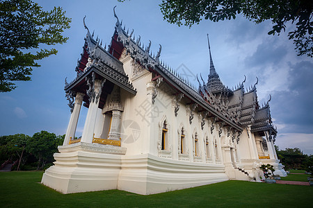 泰国寺庙城市旅行地标建筑学佛塔花园明信片公园佛教徒建筑图片