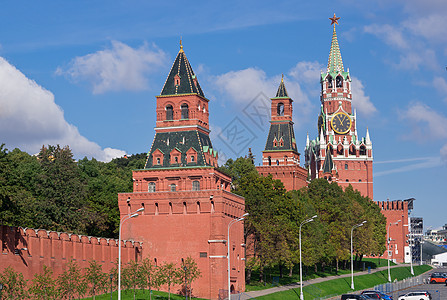 莫斯科克里姆林宫长城和塔楼图片
