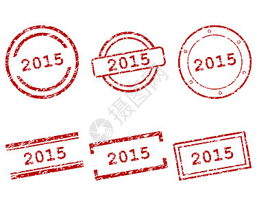 2015年邮票商业打印按钮橡皮插图标签海豹红色贴纸烙印图片