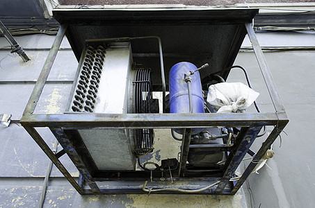 旧空气状况气候护发素机器工业技术扇子活力器具金属冷却器图片