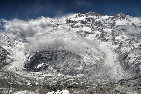 康钦坚加山峰山脉全景干城风景图片