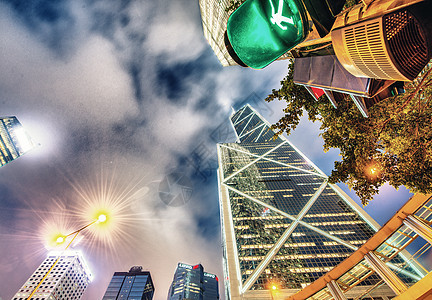 香港市中心天际线的景象 中国香港5月12日旅行城市旅游天空地标顶峰景观市中心摩天大楼建筑图片